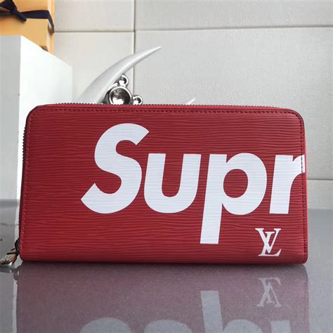 lv x supreme white|Lv x supreme wallet.